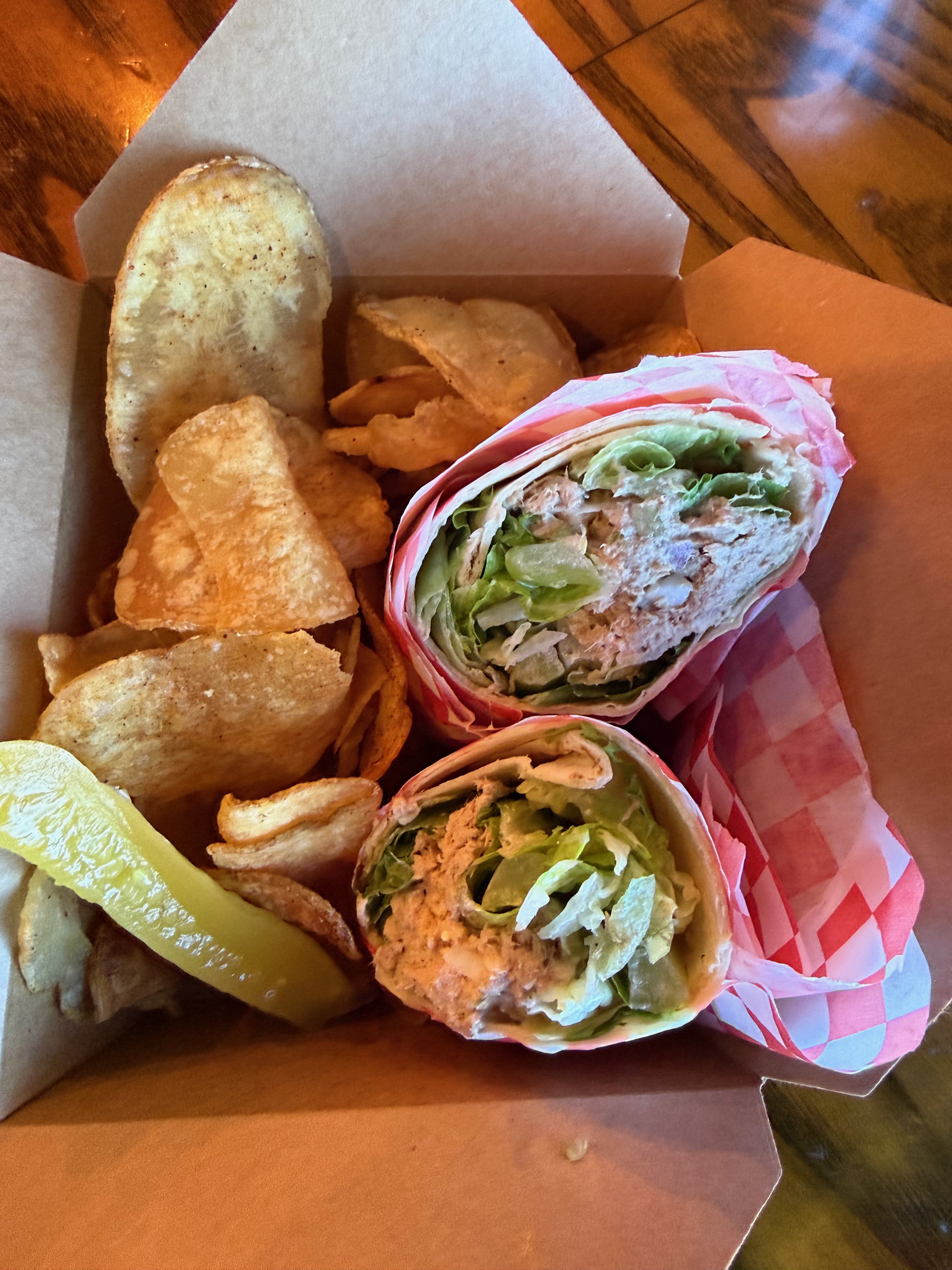 Tuna Salad Wrap.