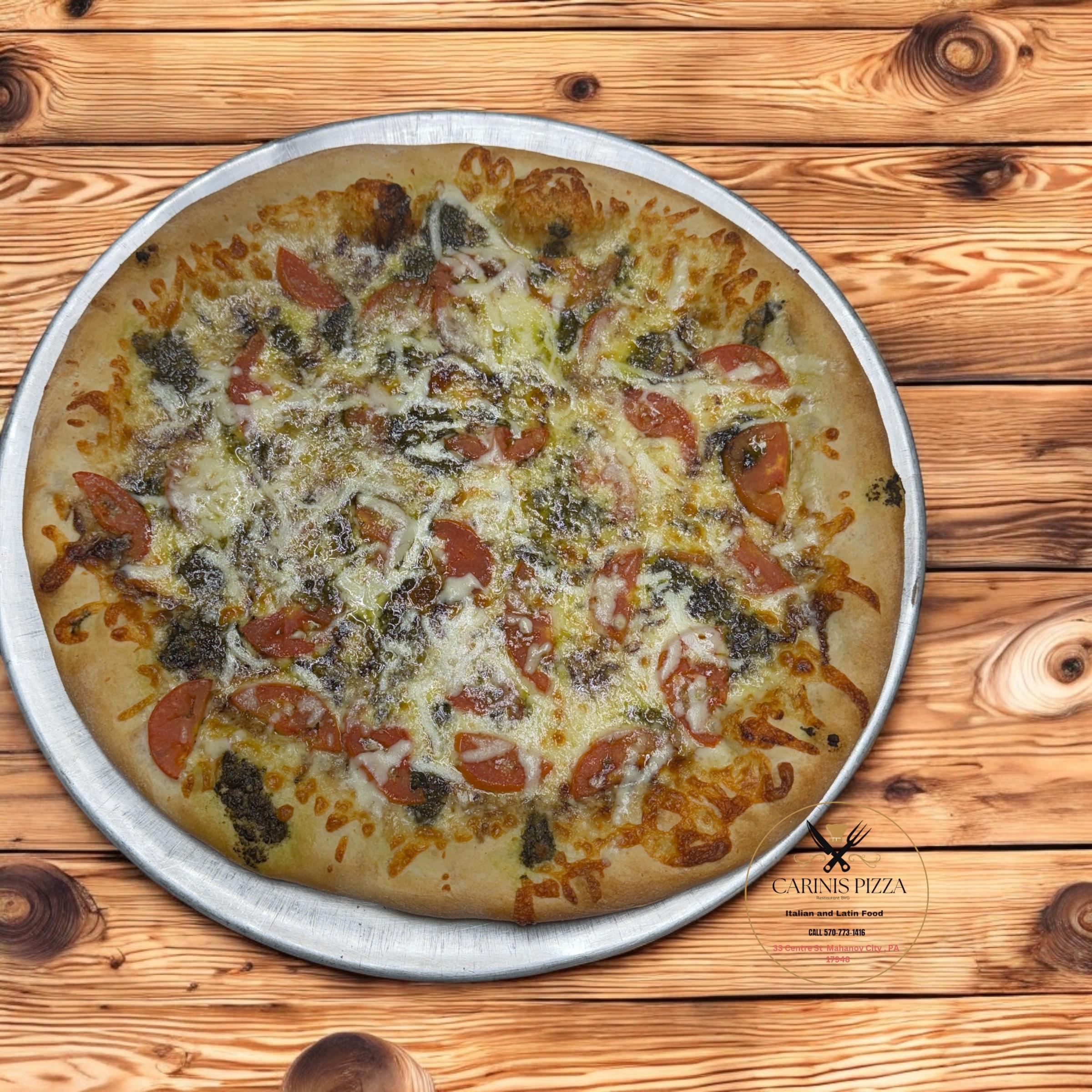 Tomato Basil Pizza.