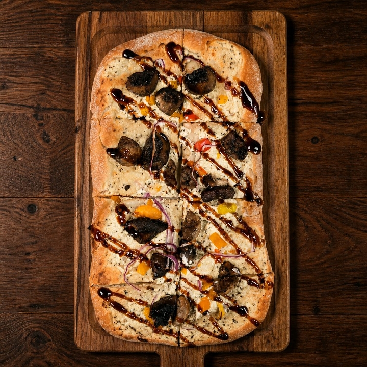 Mushroom Ricotta Flatbread.