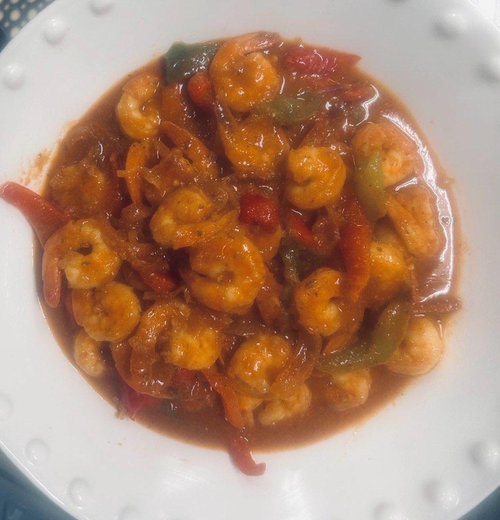 Camarones Criollos/Creole Shrimp.