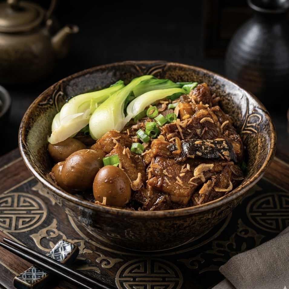 Braised Pork Belly Noodle.