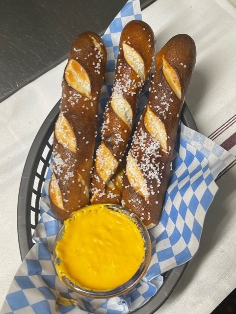Warm Pretzels.