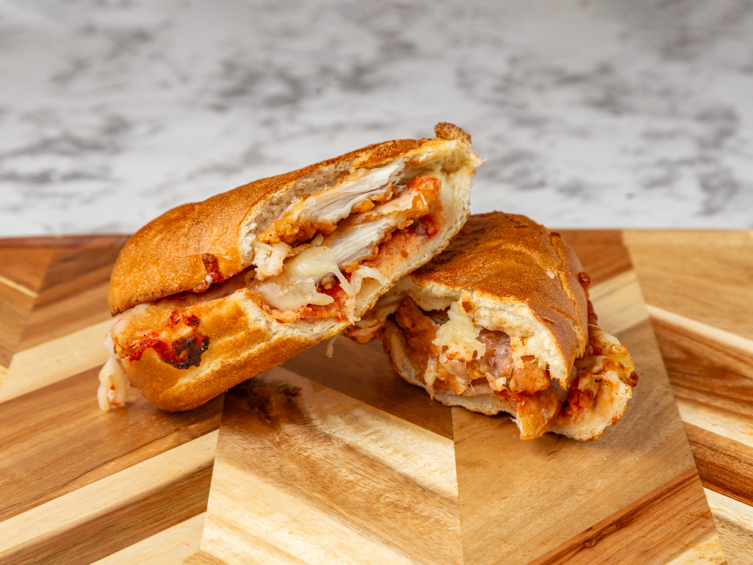 Chicken Parmesan Hoagie.