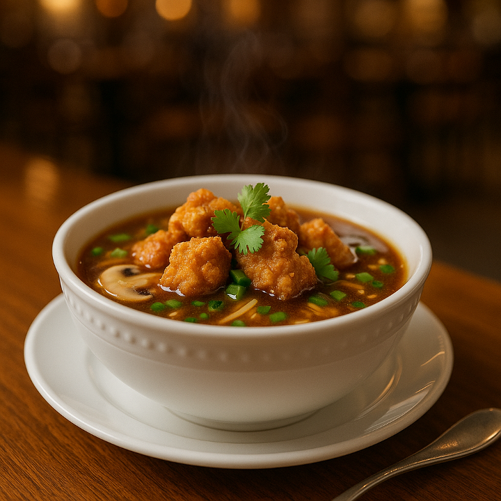 Chicken hot N sour Soup.