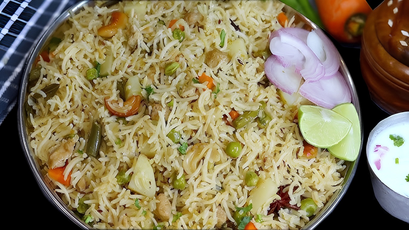 Rajugari Vegetable Pulav (V).