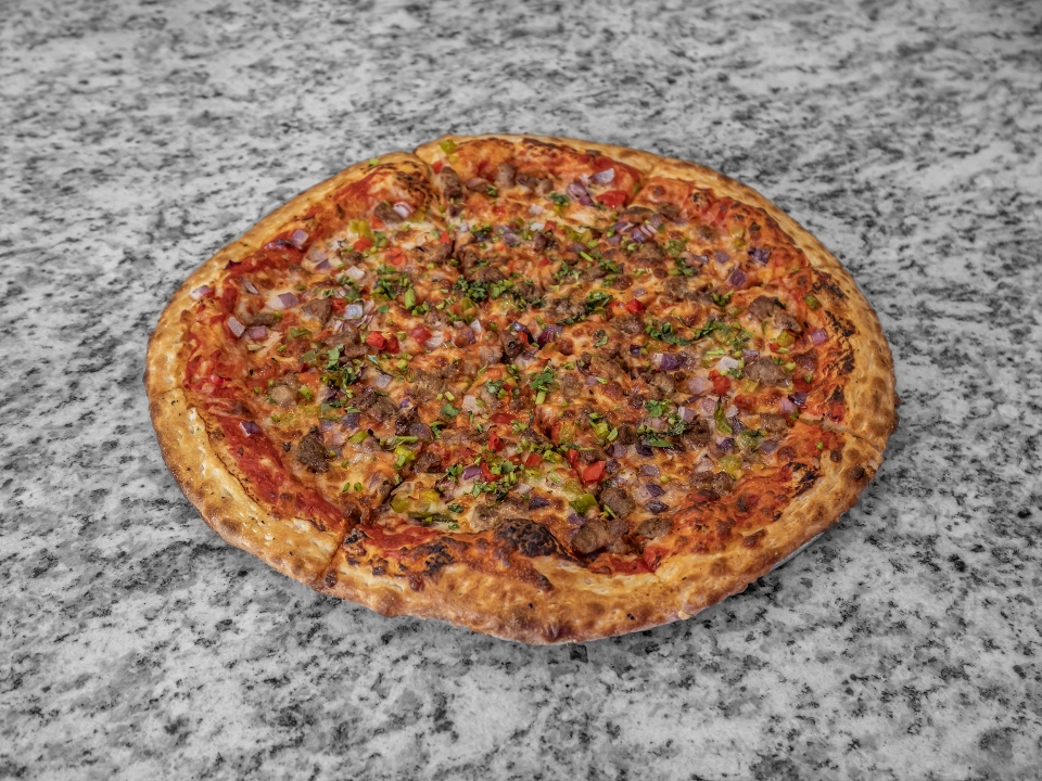 XL LAMB SEEKH KABOB PIZZA.