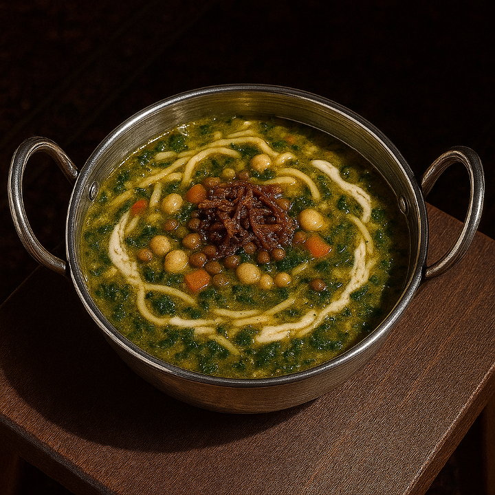 🌱 Ash-Reshteh (Persian Noodle Soup) (آش رشته).
