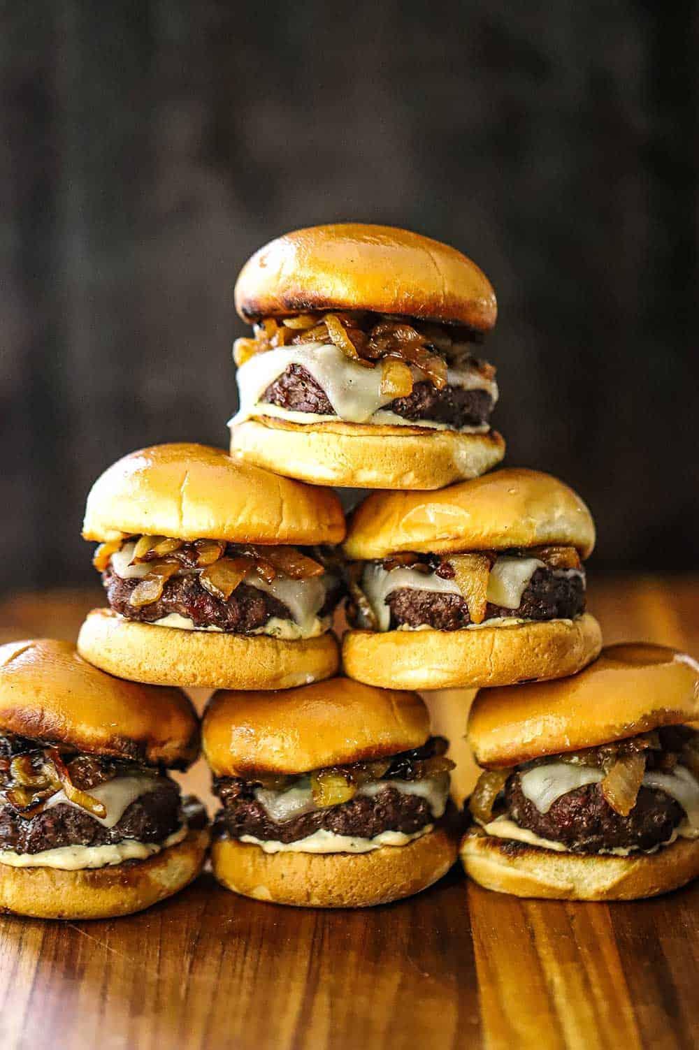 Cheeseburger Sliders w/ Fries.