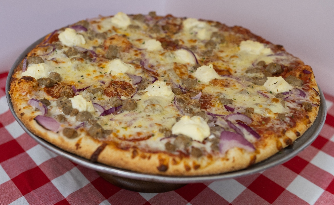 12 In Lasagna Pizza.