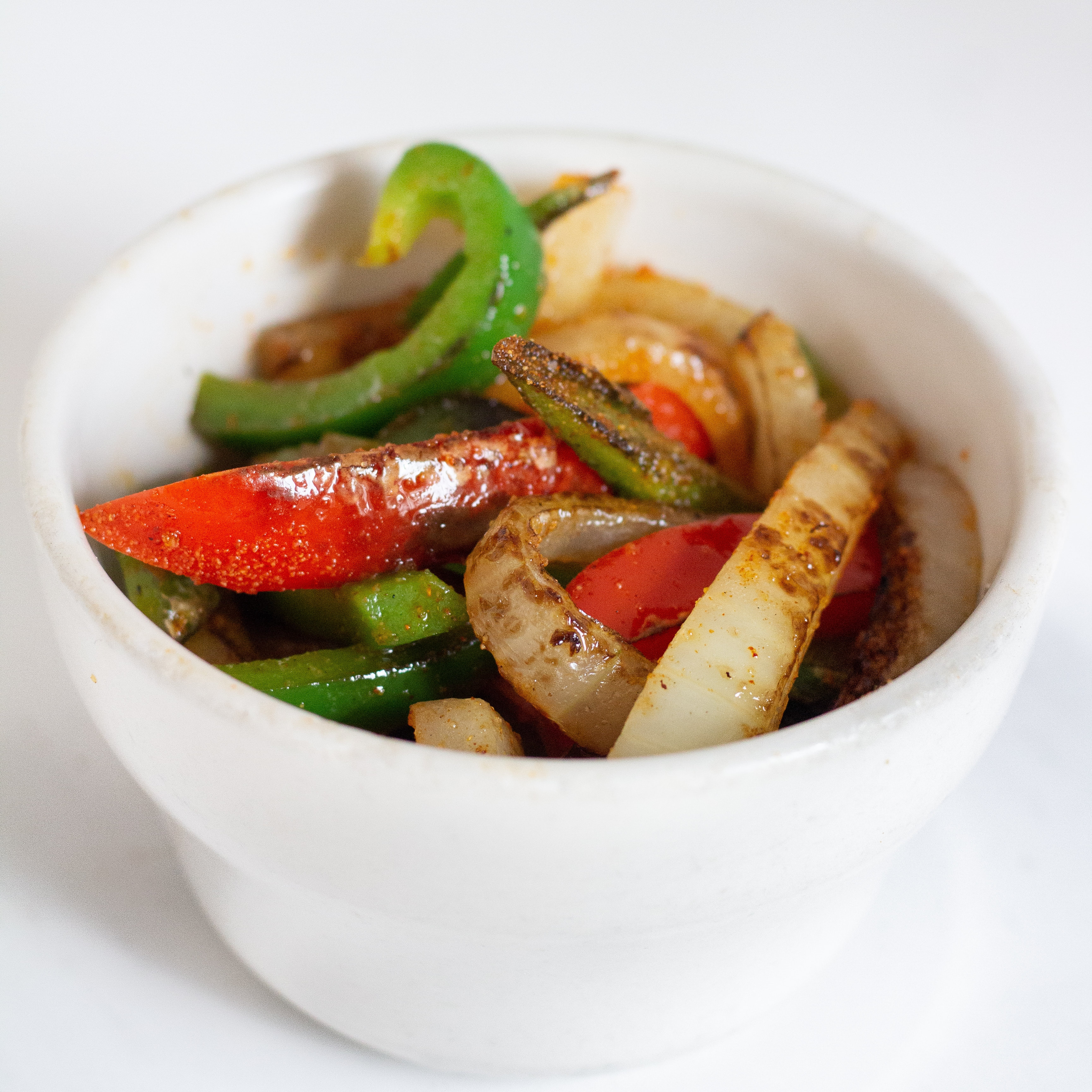 Grilled Onions & Bell Peppers.