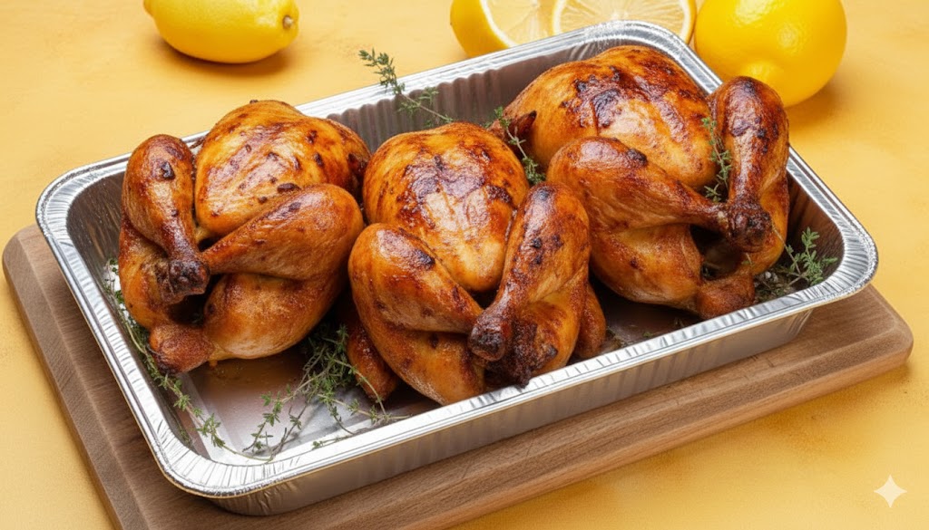 Three Chickens in a TRAY (Serves10-12).