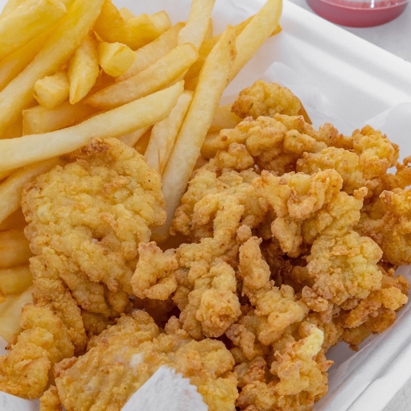 Small Fried Conch Dinner.