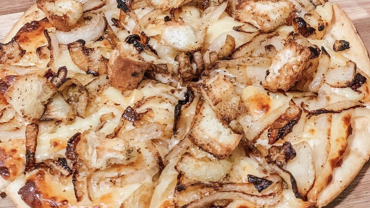 French Onion Pizza.