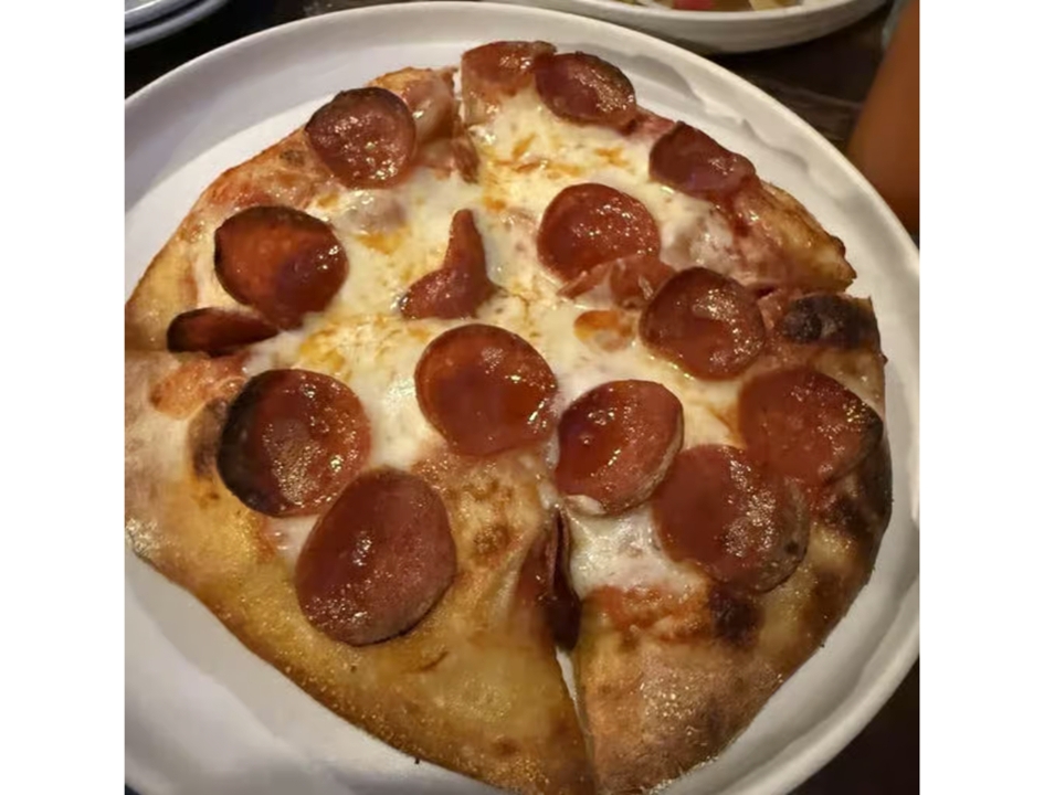 8" Pepperoni Pizza.
