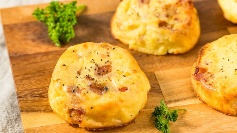 Sous Vide Egg Bites, Uncured Bacon & Gouda.