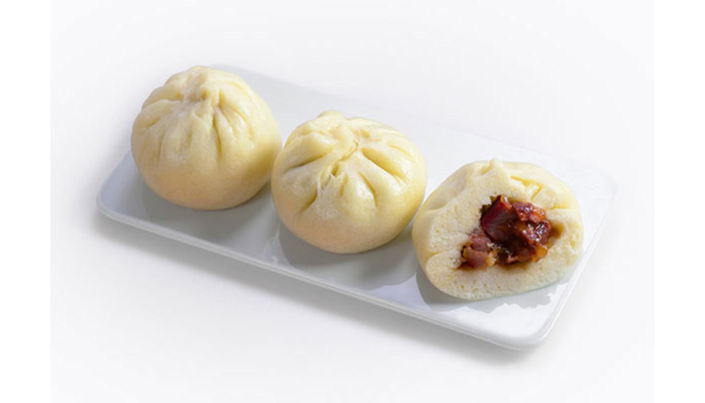 BBQ Pork Buns Steamed(3) AKA Char Siu Bao.
