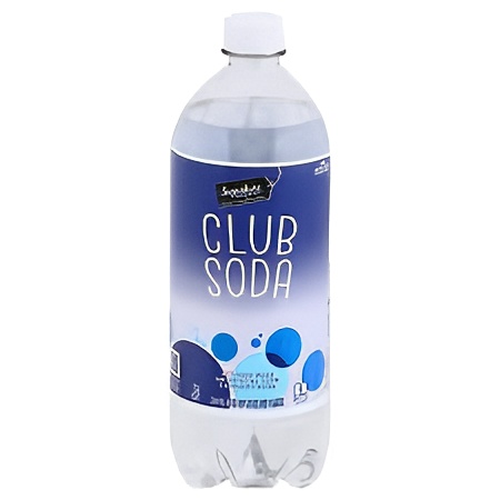 Club soda/seltzer water.