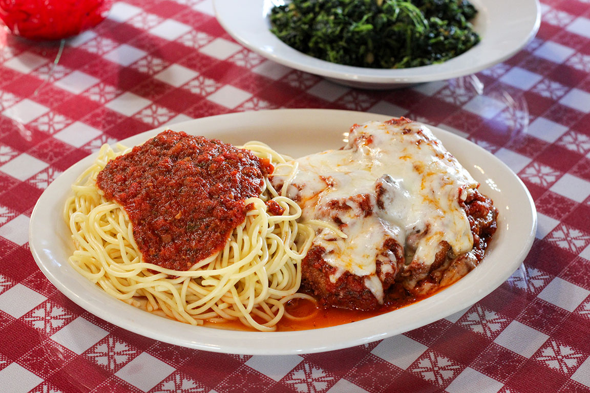Shrimp Parmesan.