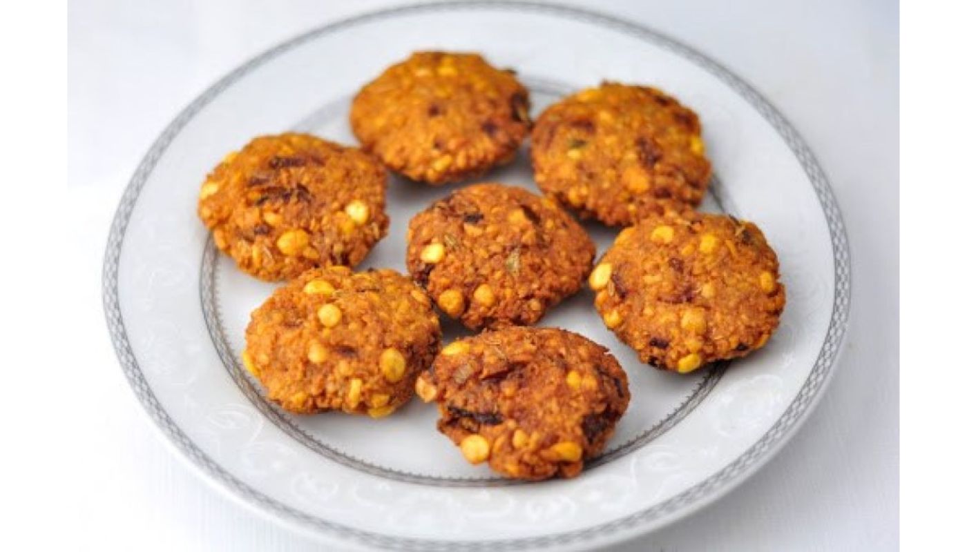 Parruppu Vada(2) AKA Dal vada - Vegan, Gluten-Free.