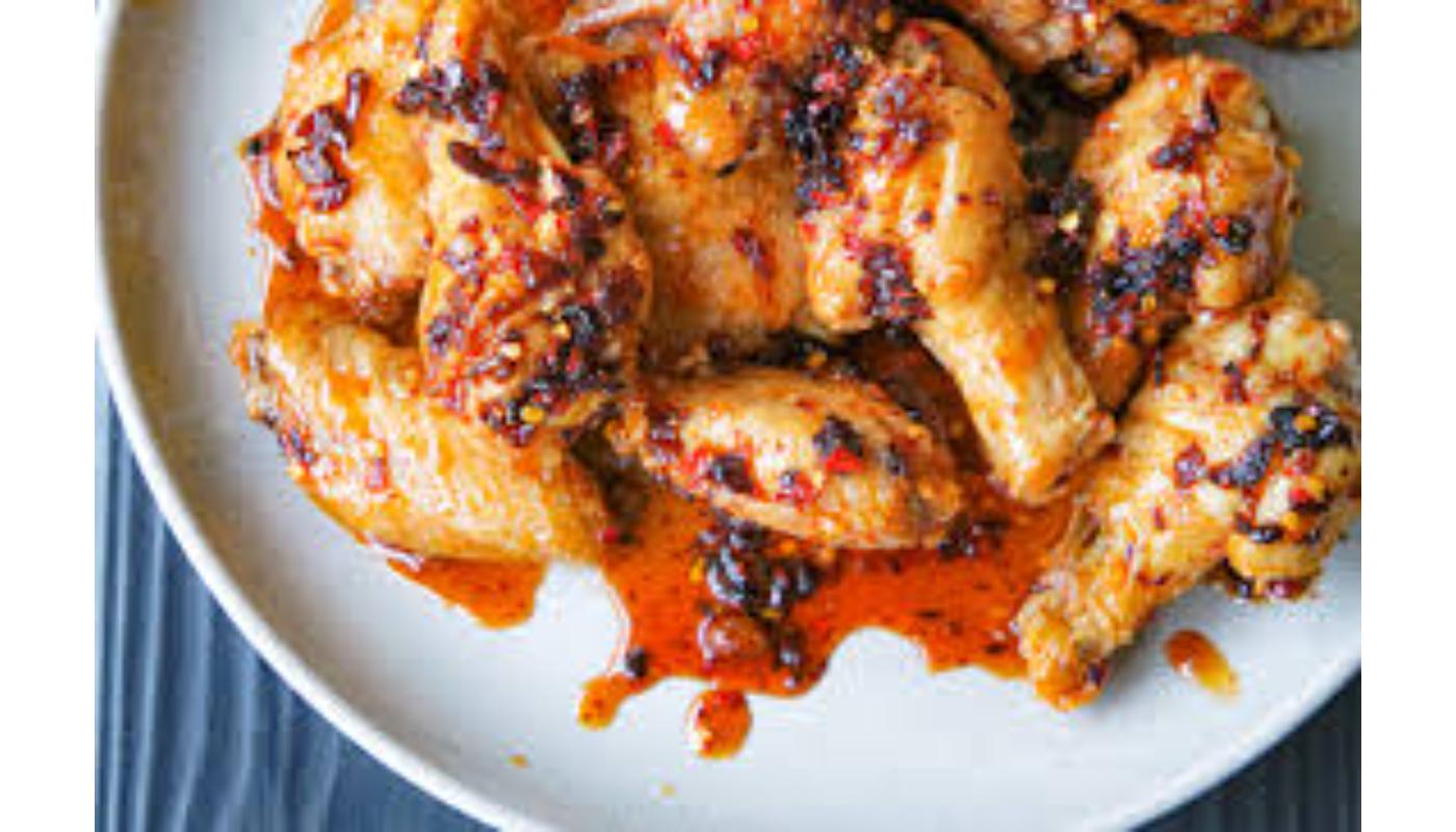 Chilli Oil Masala wings(6)-Halal.