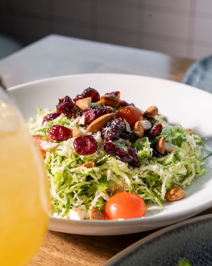 Shaved Brussels Sprouts Salad.