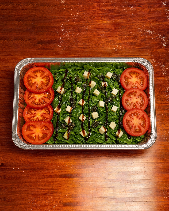 Spinach Caprese Salad - Large Tray.