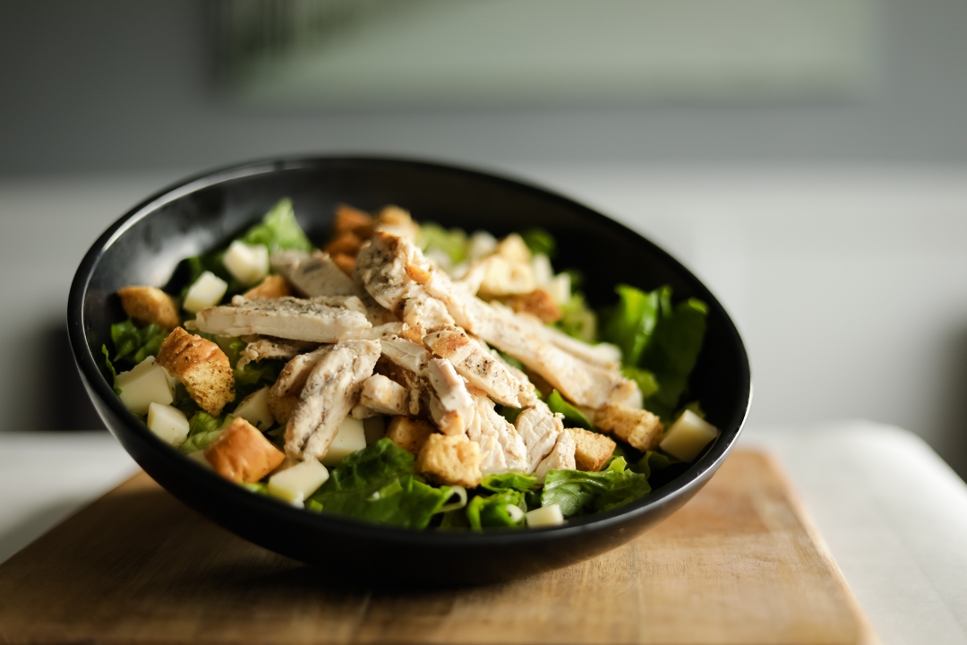 Grilled Chicken Caesar Salad.