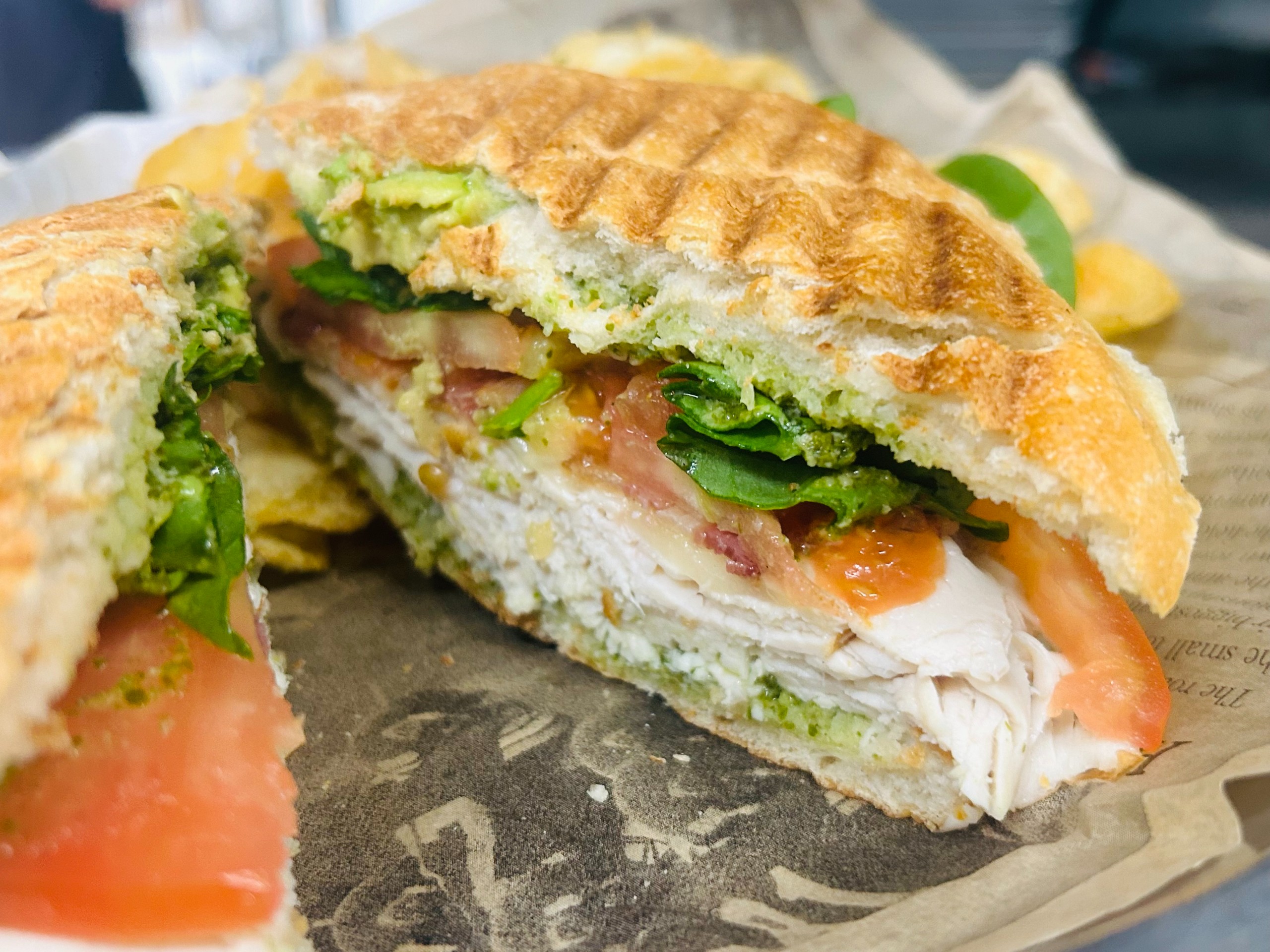 Turkey Pesto Panini.