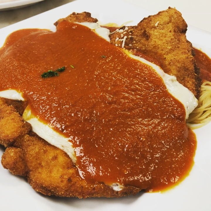 Chicken Parmigiana.
