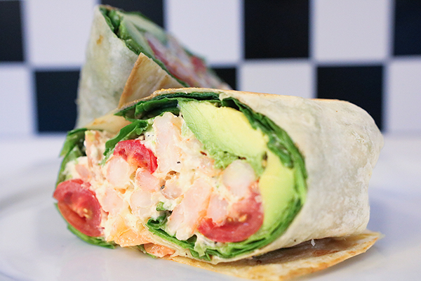 .Shrimp Avocado Wrap.