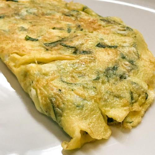 Spinach and Cheese Omelette.