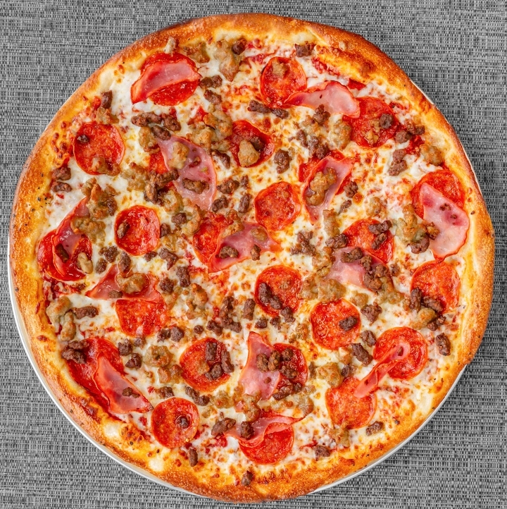All Meat Pizza.