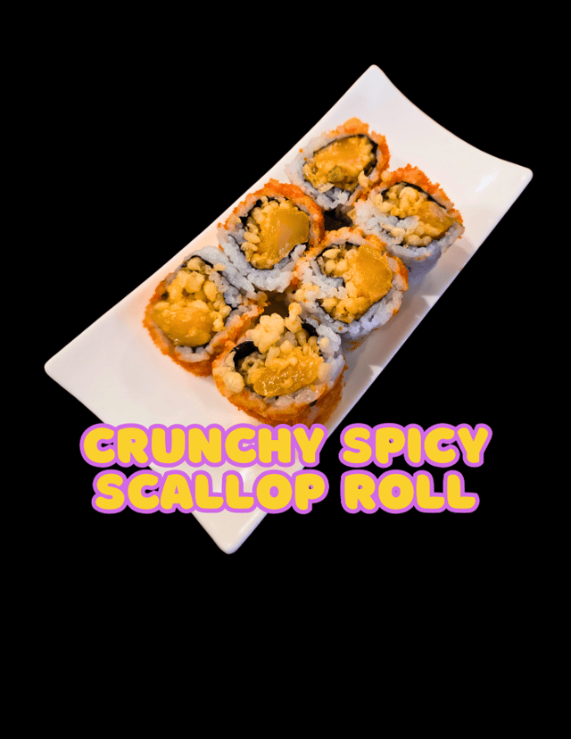 Crunchy Spicy Scallop Roll.