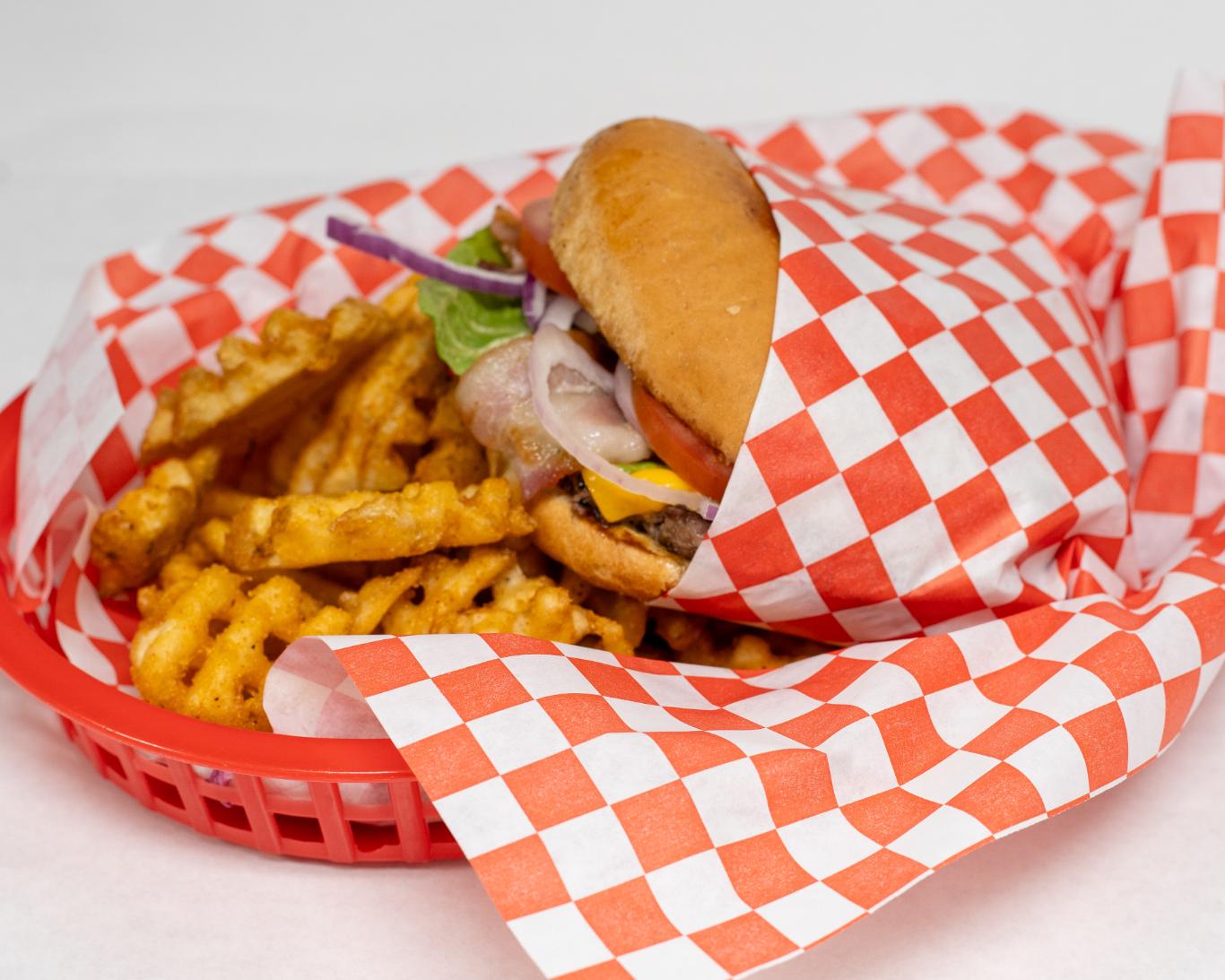 Single Bacon Cheeseburger.