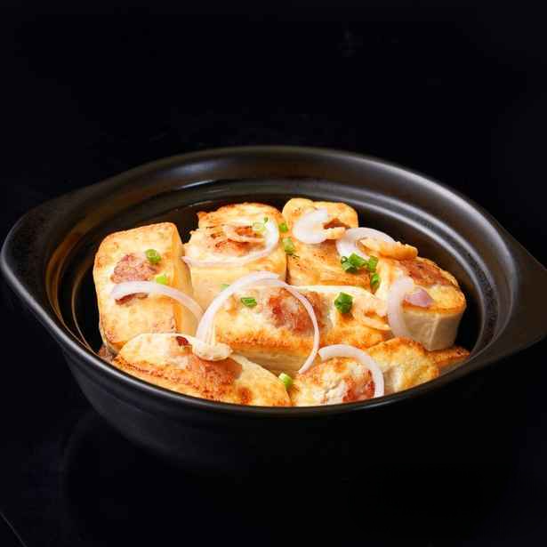 SF13. 豉油皇蒸釀豆腐/Steamed Stuffed Tofu w. Shrimp in Supreme Soy Sauce.