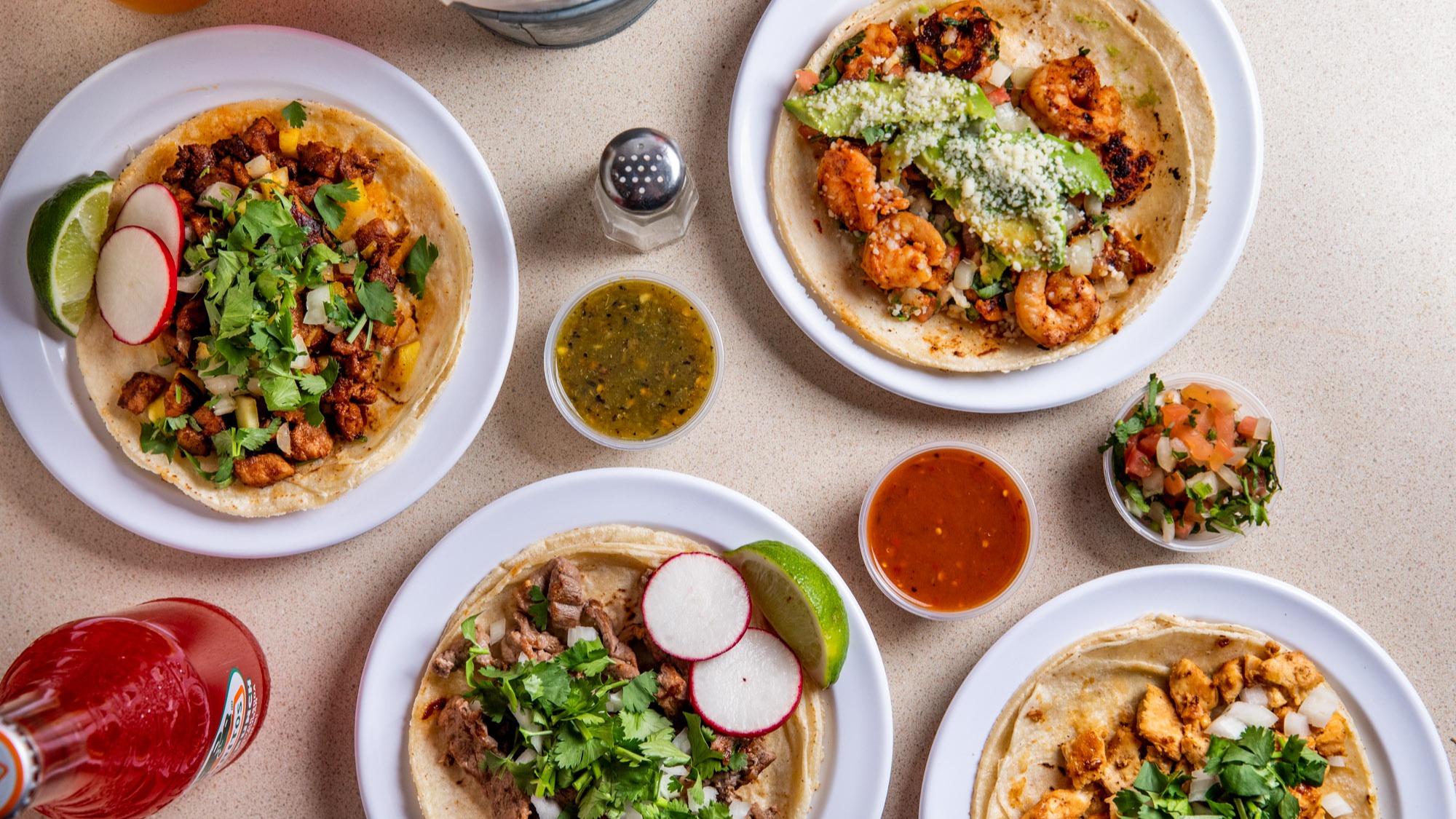 Cecina Taco (Handmade tortillas).