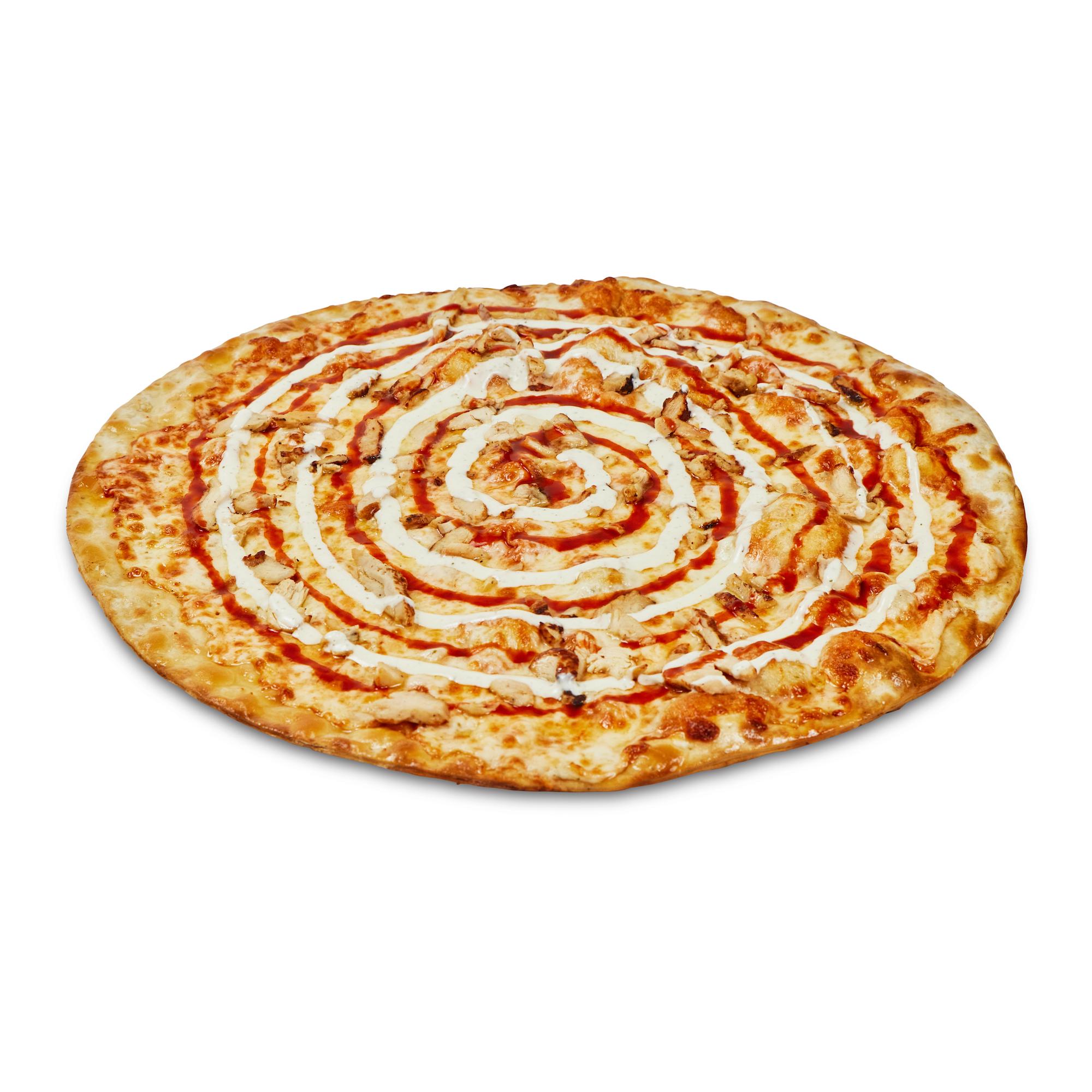 18" Buffalo Chicken Pizza.