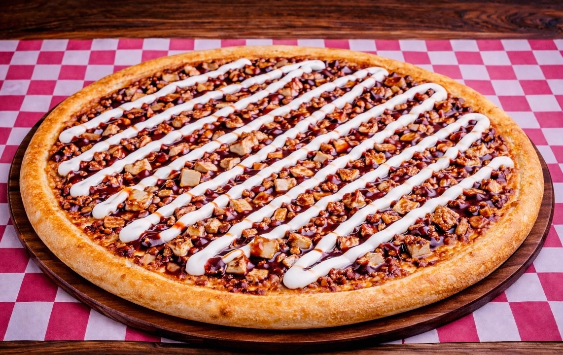 Large BBQ Grilled Chicken Bomb Pizza 14(Greek Style).