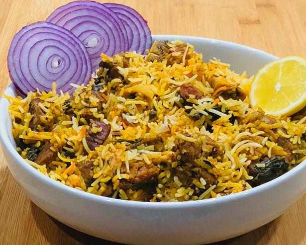 Family Gongura Goat Palav.