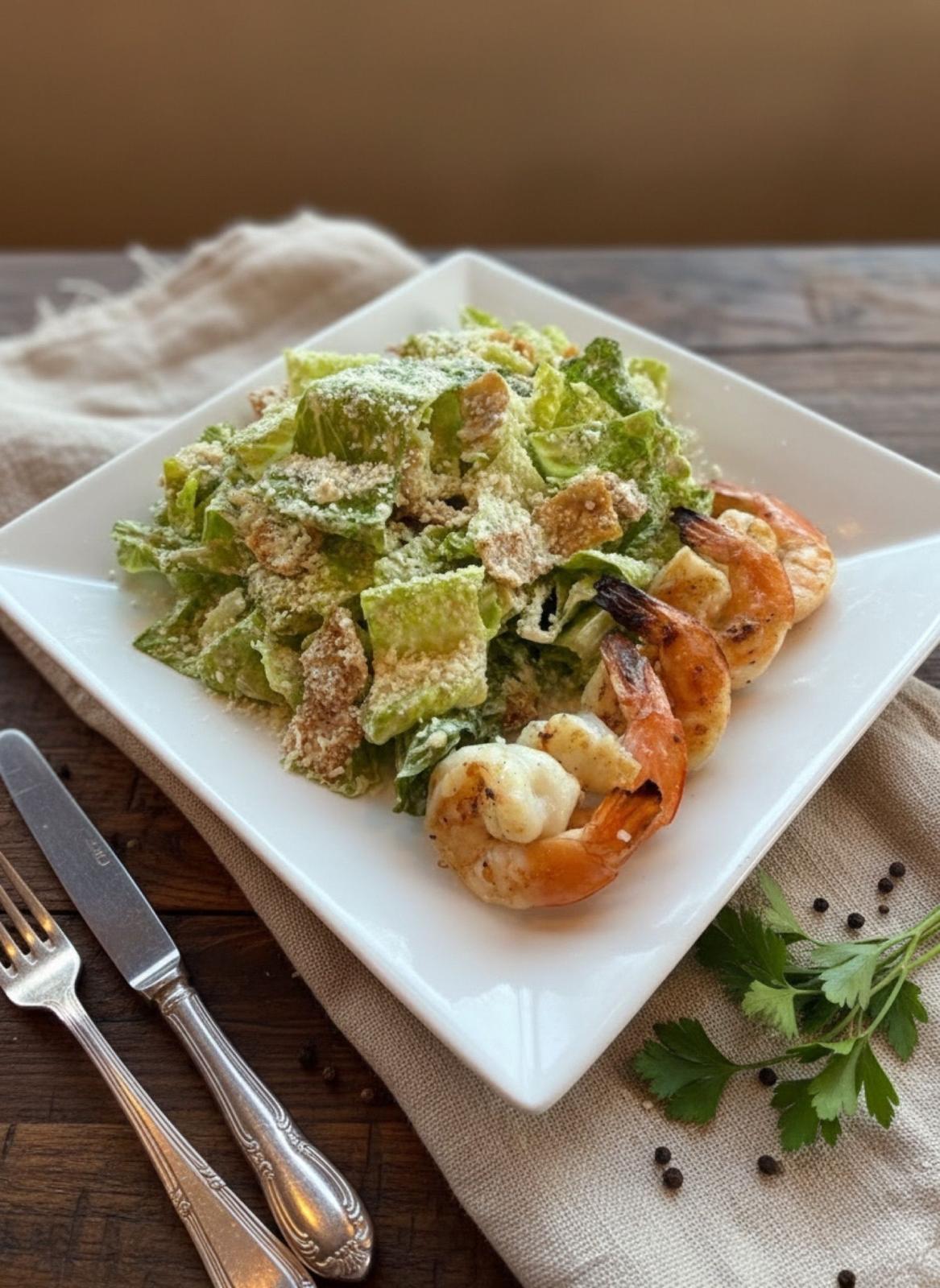 Ensalada César Nikkei.