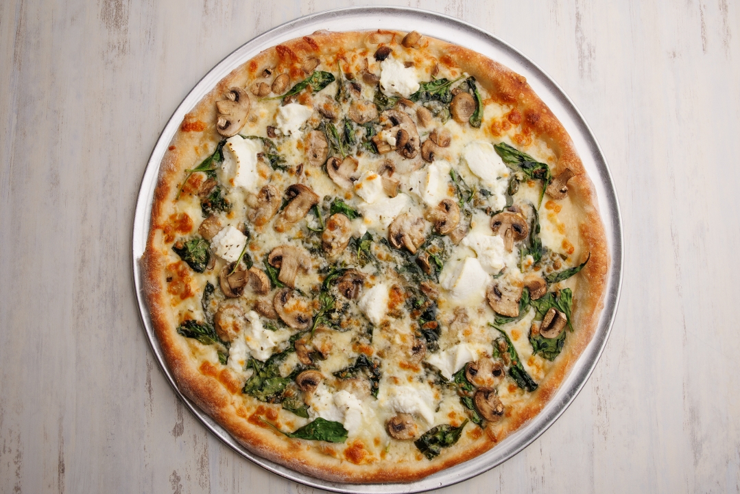 XL Bianca Spinach and Mushrooms.