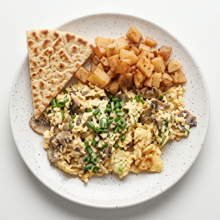 Mushroom Swiss Scramble.