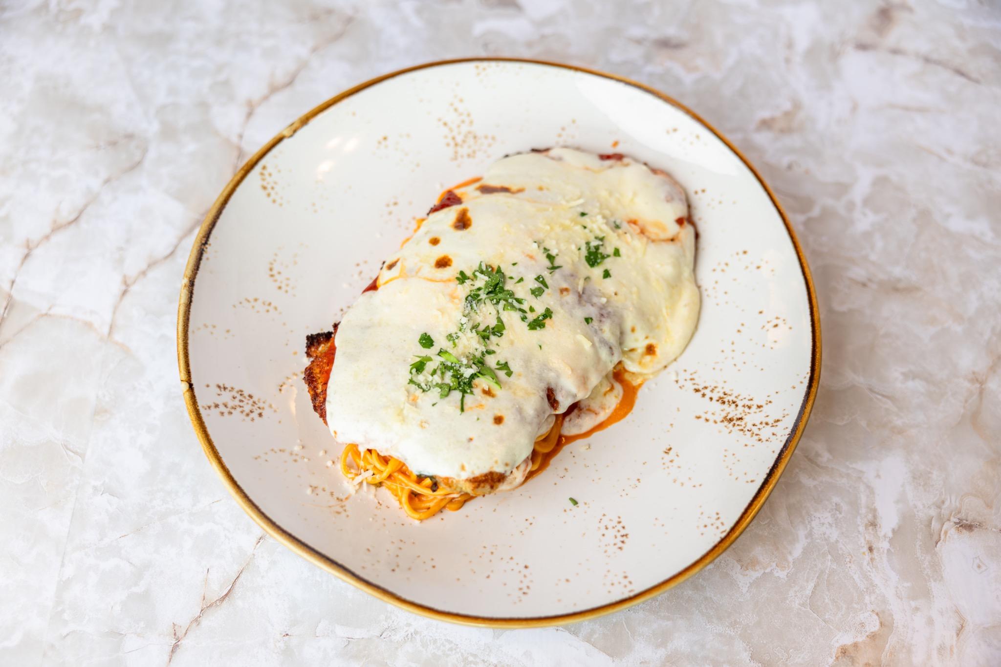 Pork Parmigiana.