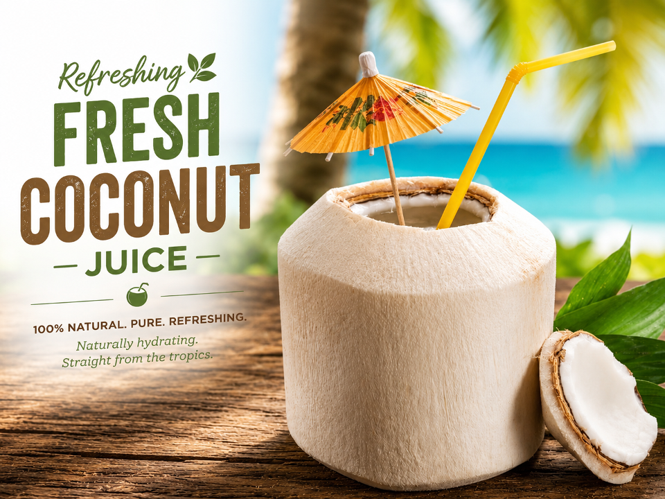Fresh Coconut Juice (Dine in only).