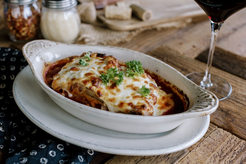 Eggplant Parmesan.