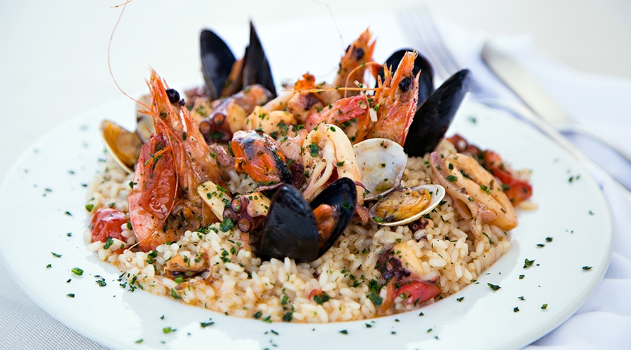 Seafood Risotto.