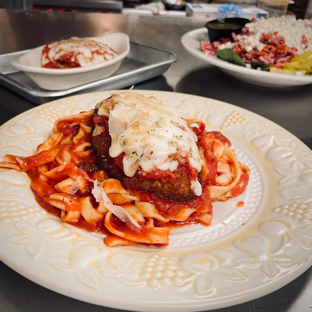 Lunch Chicken Parmesan.