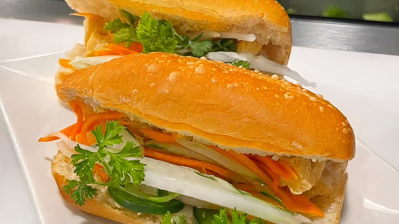 Vegetable Banh Mi (No Pate- meat paste).