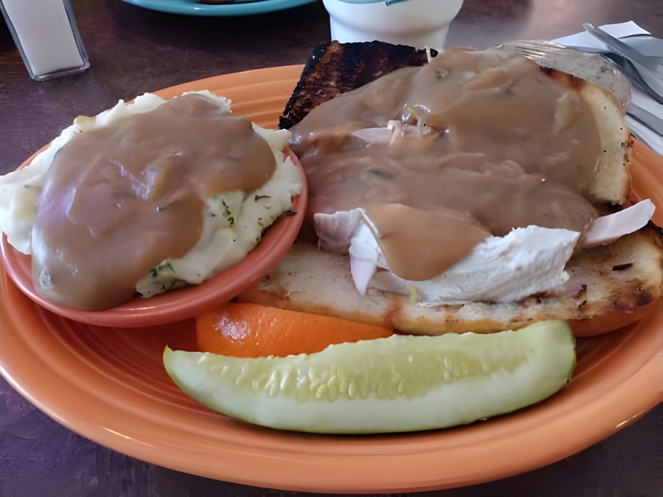 1/2 Hot Turkey + Gravy.