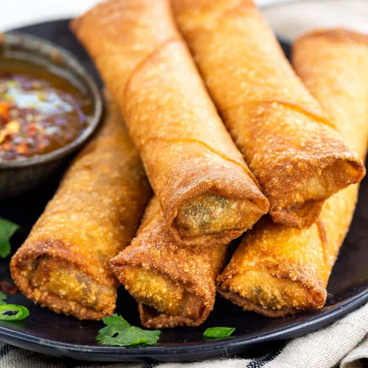 Veggie Crispy Egg Rolls.
